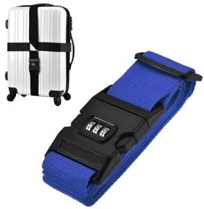PAS Zabezpieczający Bagaż Kod Cyfrowy Identyfikator 400cm niebieski DA81