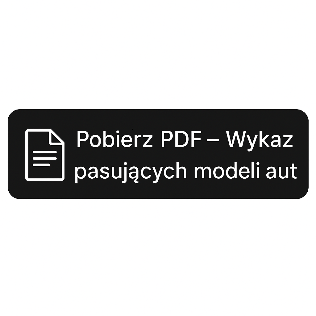 Wykaz pasujących modeli aut