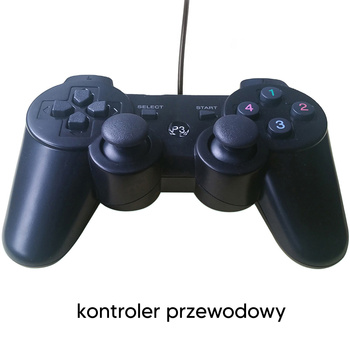 Kontroler do PS3 – zamiennik DualShock 3 z podwójnymi wibracjami i ergonomicznym kształtem czarny 