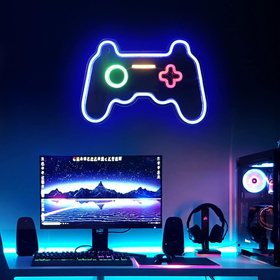 Lampka LED gamepad – podświetlenie pokoju gracza, USB/baterie, 4 kolory