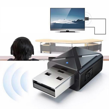 TRANSMITER Usb Nadajnik i Odbiornik Bluetooth czarny AK276B 