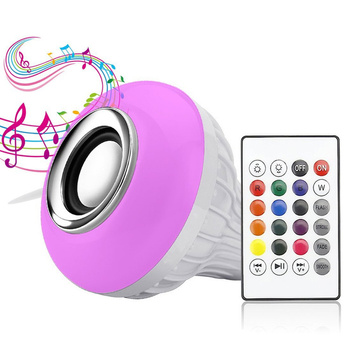 Dyskotekowa ŻARÓWKA z Głośnikiem Bluetooth Kolorowa E27 RGB LED + Pilot ZD7G