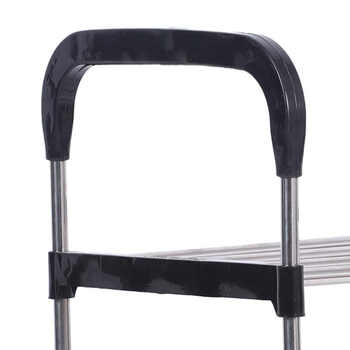 Regał na buty 4-poziomowy metalowy – półka 72×28×57 cm