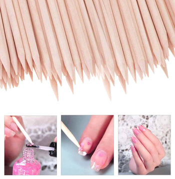 Drewniane PATYCZKI KOSMETYCZNE do Manicure 100szt AG598