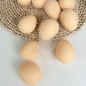 Zestaw 25 szt. sztucznych jaj dla kur – podkładowe, plastikowe, brązowe, 5,3 cm – lekkie