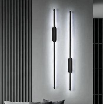Wewnętrzna LAMPA Ścienna Kinkiet LED 2000lm zimna biel 15W czarna ZD116A