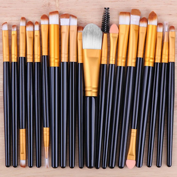 DA178 ZESTAW PĘDZLI DO MAKIJAŻU 20szt