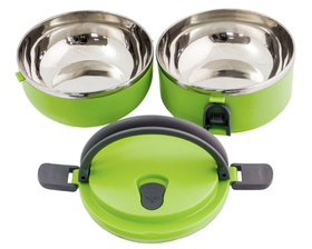Pojemnik na Żywność LUNCHBOX 2 poziomy 1,4L zielony AG479K