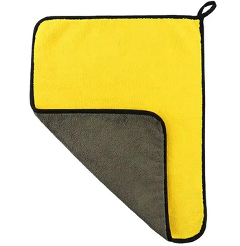 Szybkoschnący RĘCZNIK z Mikrofibry Szmatka 90x60cm żółto-szary BQ72