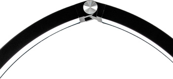 Składana lampa LED półksiężyc 40W – czarna, regulacja barwy i jasności, pilot