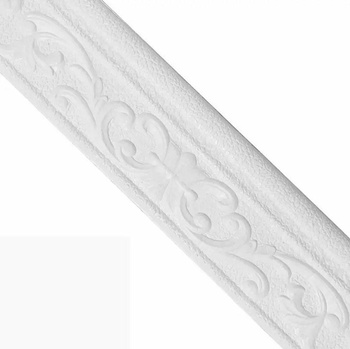 Ozdobna LISTWA na Ścianę Przypodłogowa Sufitowa Przyklejana 230x8cm biała AG992
