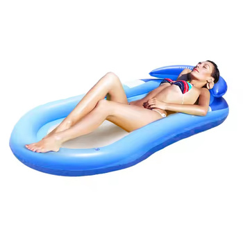 Materac dmuchany z siateczką – do pływania i plażowania, 150x75 cm, max 90 kg niebieski
