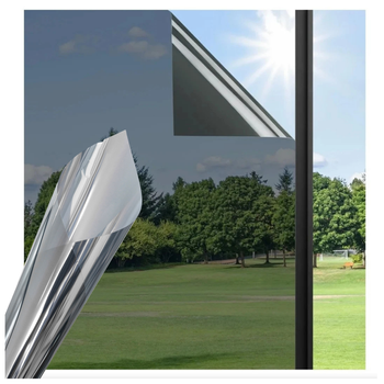 Folia lustro weneckie na okno 80×100 cm – samoprzylepna, UV, termo