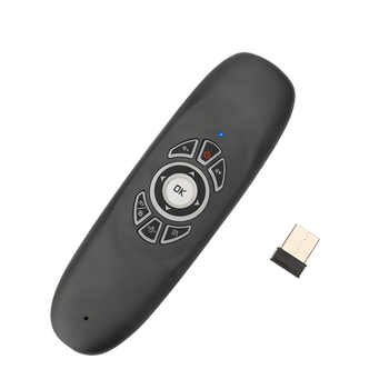 Bezprzewodowy pilot Air Mouse z klawiaturą QWERTY – Smart TV, PC, Android, 2.4 GHz