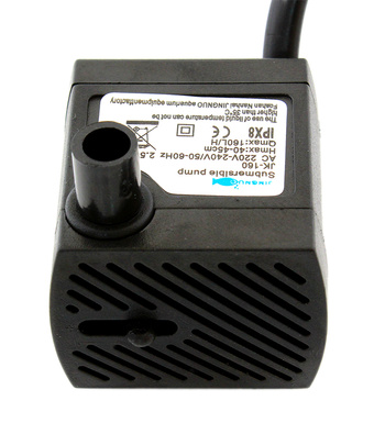 Zatapialna pompka do akwarium 160L/h 2w1 czarna 