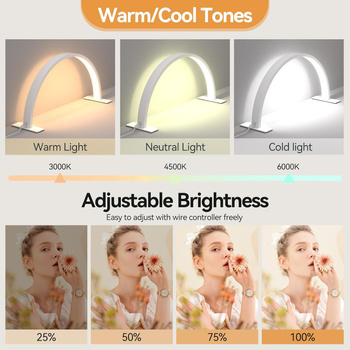 Profesjonalna lampa LED Moon 36W do salonu kosmetycznego, manicure, tatuażu