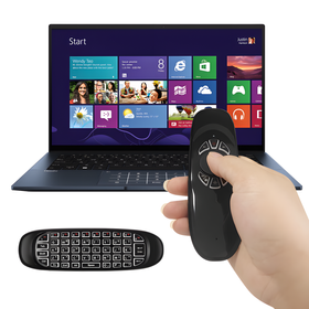 Bezprzewodowy pilot Air Mouse z klawiaturą QWERTY – Smart TV, PC, Android, 2.4 GHz