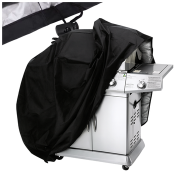 Pokrowiec na grill gazowy 160 cm – wodoodporny, odporny na UV, czarny