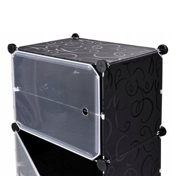 Szafka modułowa na buty 6 półek – organizer z drzwiczkami i panelami