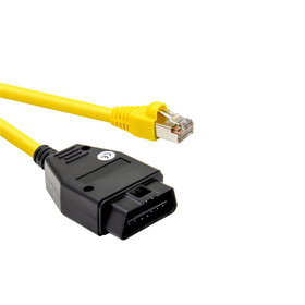 Kabel diagnostyczny BMW ENET OBD – kodowanie, programowanie, E-SYS, ISTA, INPA żółty
