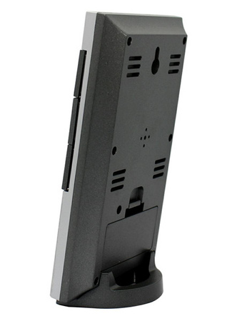 STACJA POGODY zegarek budzik kalendarz srebro czarny ZG4