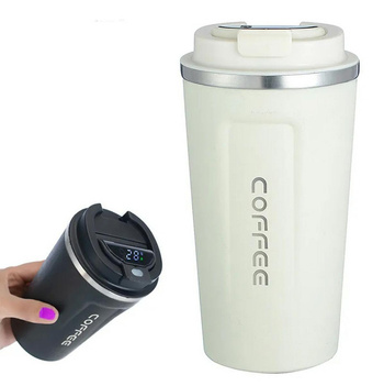 Termoczny KUBEK z wyświetlaczem LCD Coffee 510cm biały AG369H