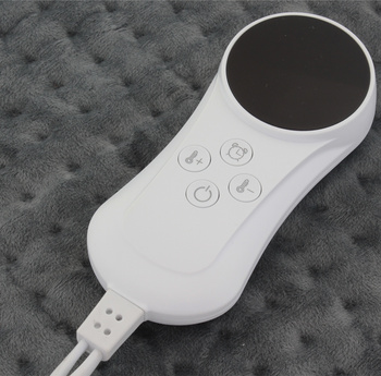 Elektryczna PODUSZKA z funkcją grzania pilot 30x40cm szara