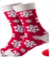 BQ92E SKARPETKI 37-44 ŚWIĄTECZNE PŁATEK