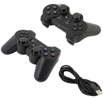 Kontroler do PS3 – zamiennik DualShock 3 z podwójnymi wibracjami i ergonomicznym kształtem czarny 