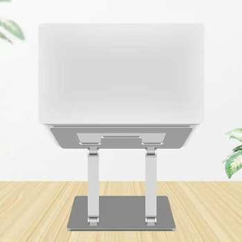 Składany STOLIK do Laptopa regulowany aluminiowy 11-16" srebrny DA117