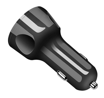 PLS34H ŁADOWARKA SAMOCHODOWA 3xUSB QC