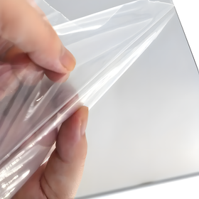 Lustrzane naklejki ścienne 3D „HOME” z serduszkami – dekoracja z akrylu srebrny połysk