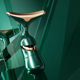 Masażer soniczny 3w1 do twarzy, szyi i oczu – liftingujący, wibracyjny, ujędrniający, 10 000 drgań/min