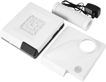 Profesjonalny pochłaniacz pyłu 60W z lampą LED – elastyczna rura 360°, filtr wymienny, manicure