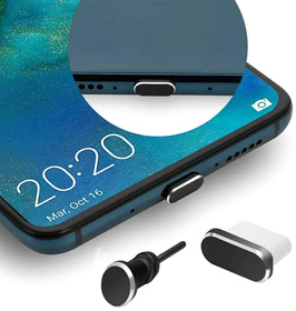 ZATYCZKI Portów USB-C AUX Zaślepki 2sztuki czarne DA23