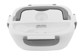 LUNCHBOX Podgrzewany Termos Elektryczny 40W 1,1 litra biało-szary AG479G