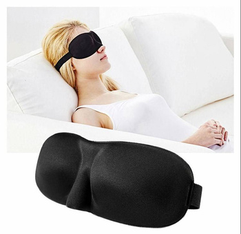 OPASKA na Oczy do Spania Oddychająca UNISEX czarna AG198E 