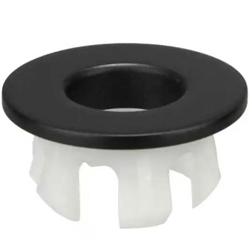 ROZETA Otworu Przelewowego do Umywalki 30mm czarna DA96A