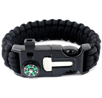 DA99 BRANSOLETKA SURVIVAL 5W1 BLACK