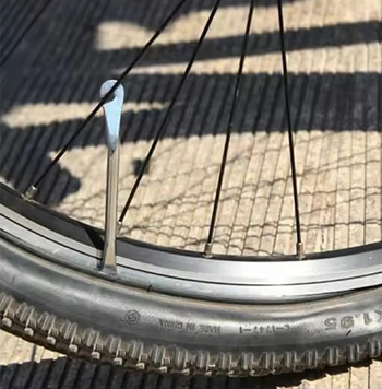 ŁYŻKI do opon rowerowych 3 sztuki 12,5cm srebrne RW26
