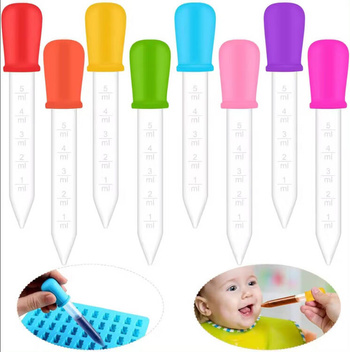 PIPETA z pompką i podziałką 5ml 12cm mix kolorów DA146