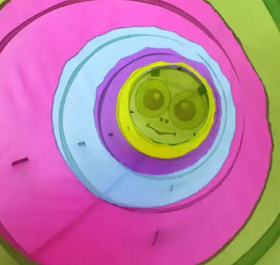 Rozkładany tunel dla dzieci – bezpieczna i kreatywna zabawa, POP-UP gąsienica 180cm 