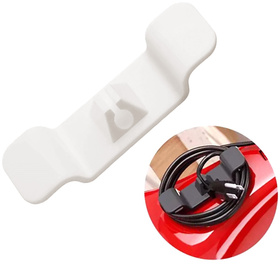 AG874A UCHWYT ORGANIZER DO KABLI BIAŁY