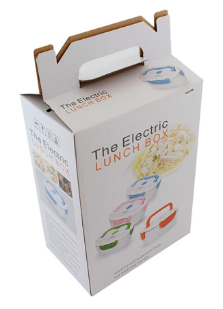 LUNCHBOX Podgrzewany Termos Elektryczny 40W 1,1 litra biało-szary AG479G