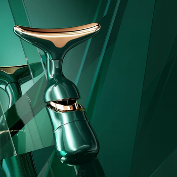 Masażer soniczny 3w1 do twarzy, szyi i oczu – liftingujący, wibracyjny, ujędrniający, 10 000 drgań/min