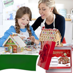 Zestaw foremek stalowych – foremki do domku z piernika, stal nierdzewna, świąteczne wypieki