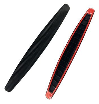Gumowe LISTWY Ochronne na Zderzak Samochodowy 40cm 2sztuki czarny AG679H