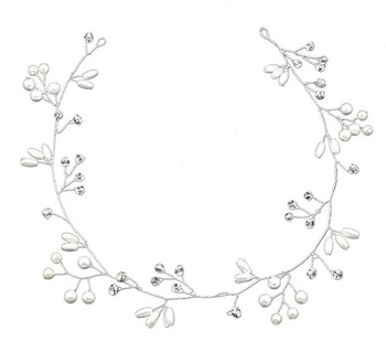 AG264B ŚLUBNA GAŁĄZKA DIADEM TIARA 50CM