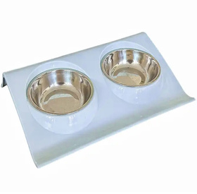 DA119 PODWÓJNA MISKA DLA PSA KOTA BLUE