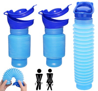 Składana butelka na mocz 750 ml z lejkiem podróżna przenośna unisex